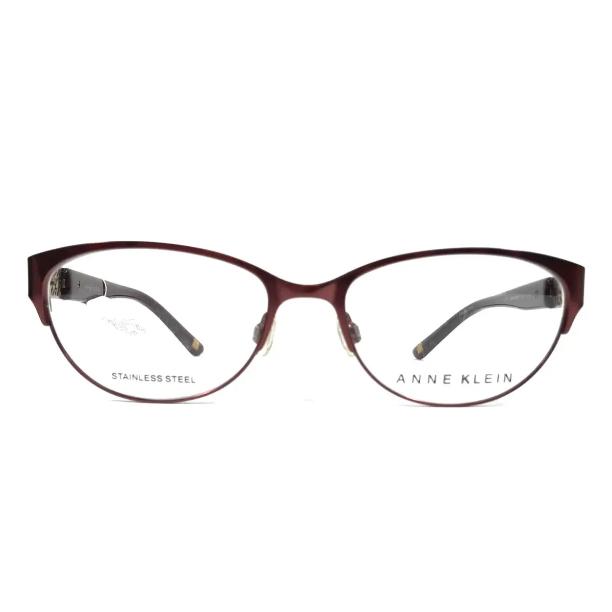 Anne Klein Eyeglasses Frames AK5044 604 Merlot Red Cat Eye Full Rim 53-17-135