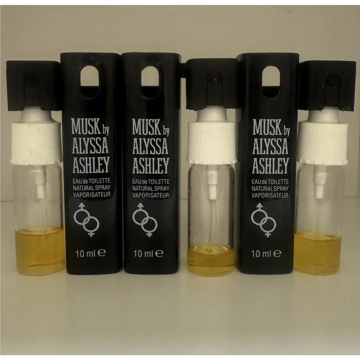 Musk BY  Mini Edt 10ML 20% Full X Three Refill Bottles Read by Alyssa Ashley