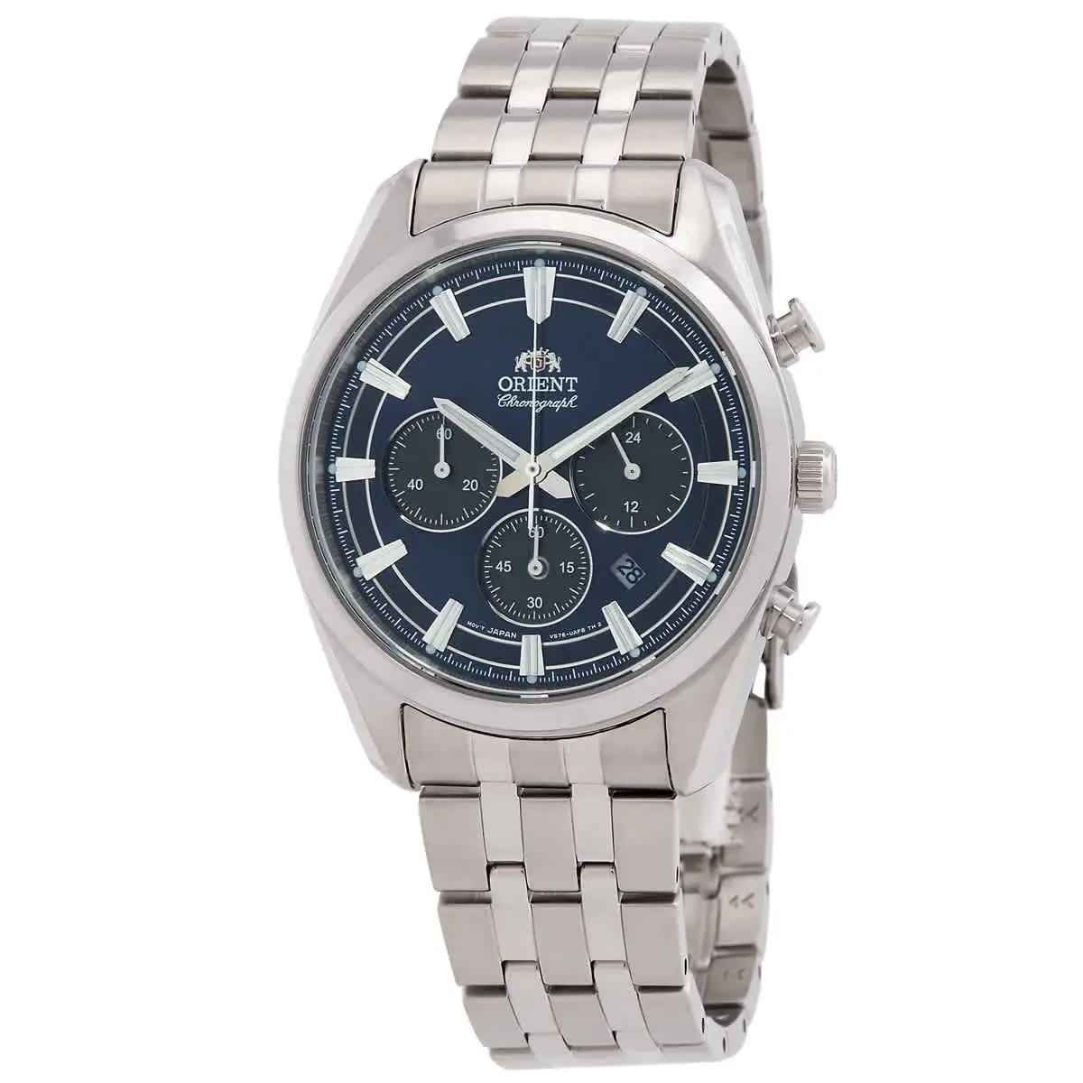 Contemporary Chronograph Blue Dial Men`s Watch RA-TX0303L by Orient