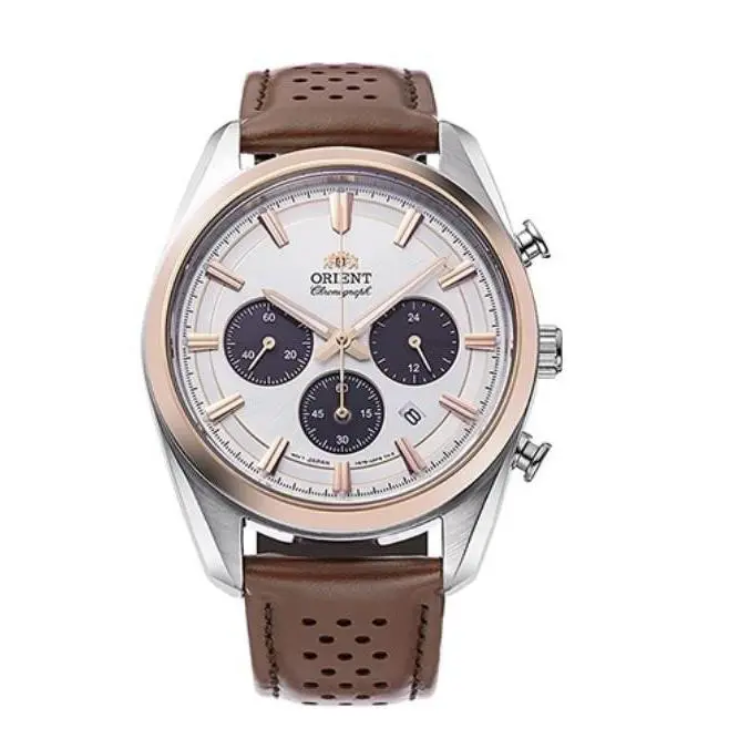 Orient RA-TX0306S Quartz Chronograph Silver Dial Men Watch