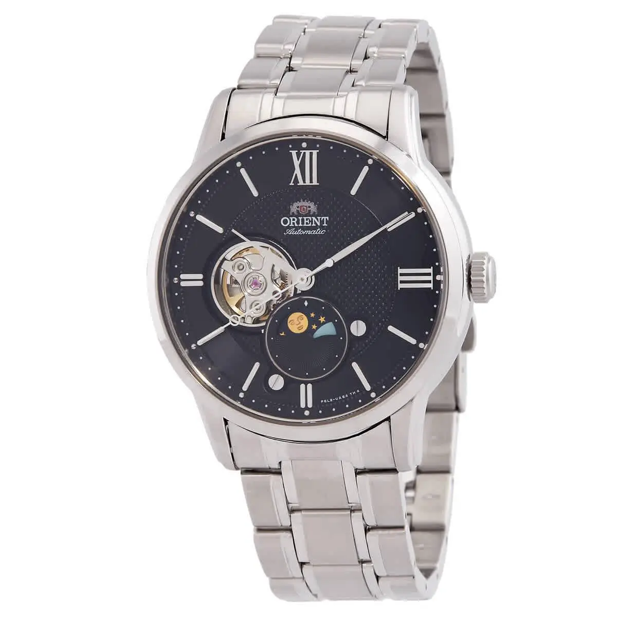 Orient Sun and Moon Automatic Black Dial Men`s Watch RA-AS0008B10B