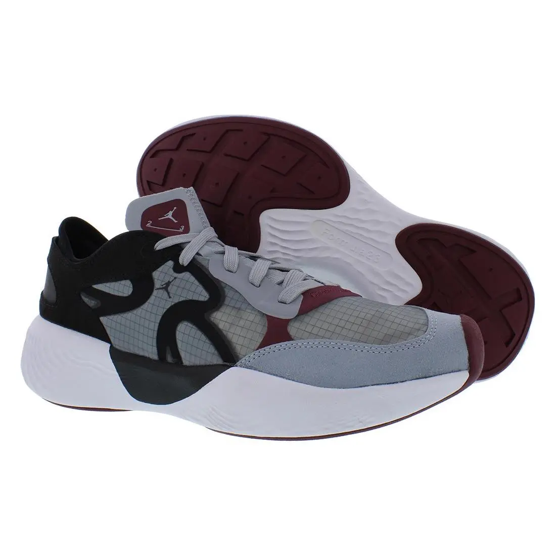 Nike shoes - Grey/Black/Burgundy, Main: Grey 4
