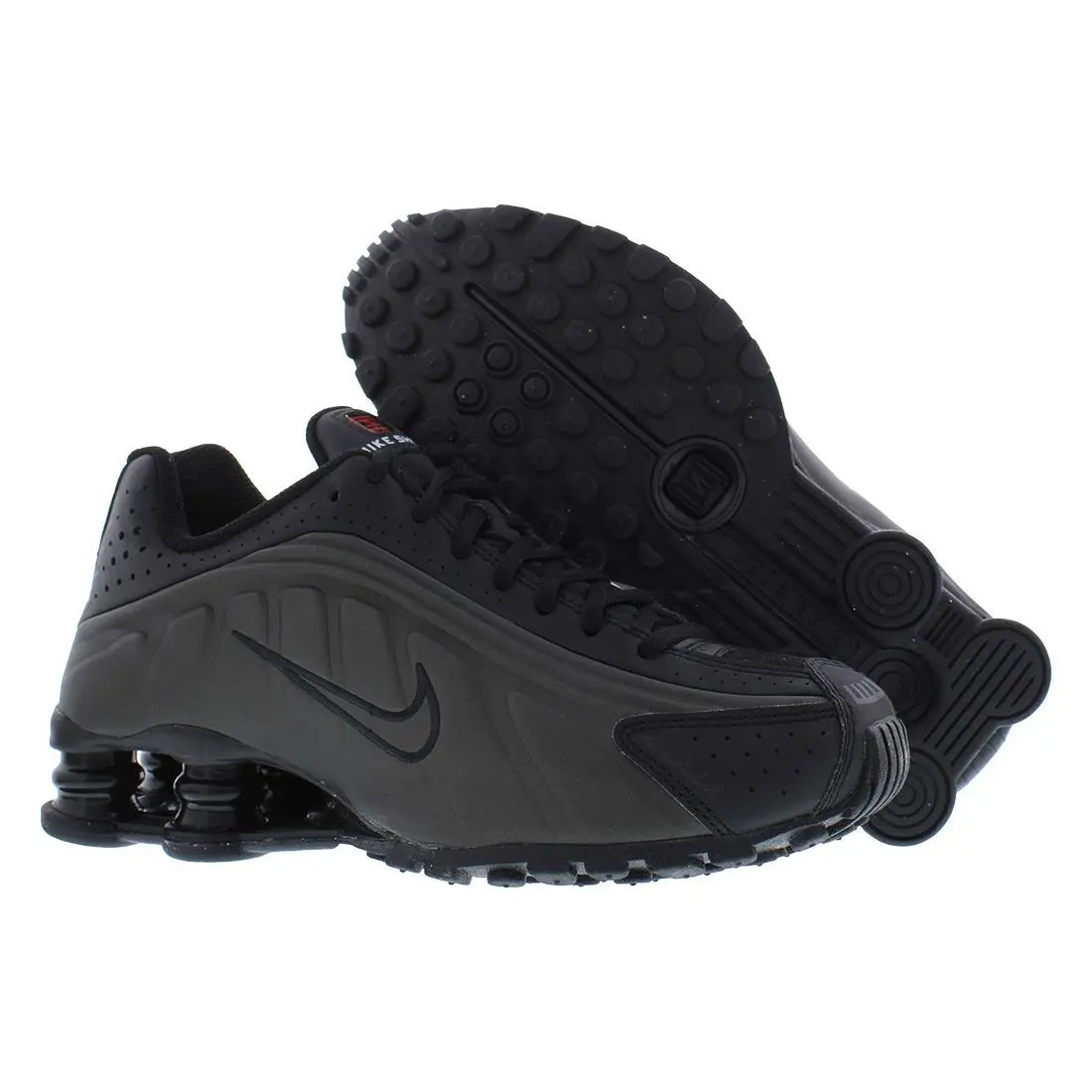 Nike Shox R4 GS Boys Shoes - Black/Black/Black, Main: Black