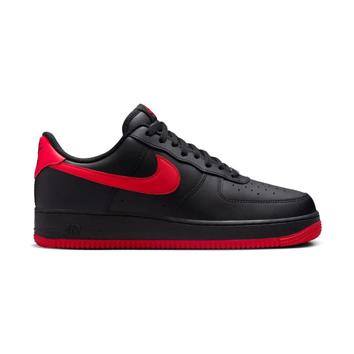 Mens Nike Air Force 1 07_Black/University Red-black FJ4146-002