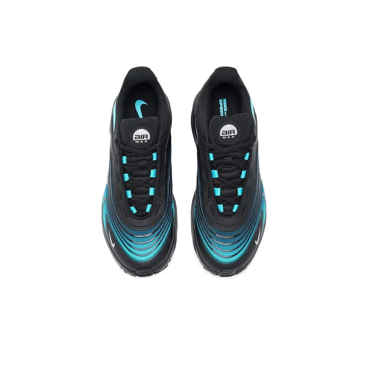 Nike shoes - Black/Gamma Blue/Metallic Silver 7