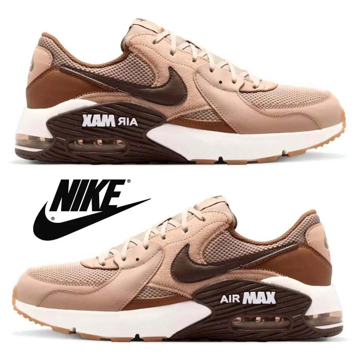 Nike shoes - Nike Air Max Excee - Air Max Excee - Brown, Maufacturer: Khaki/Linen/Mosswood Brown/Baroque Brown 6