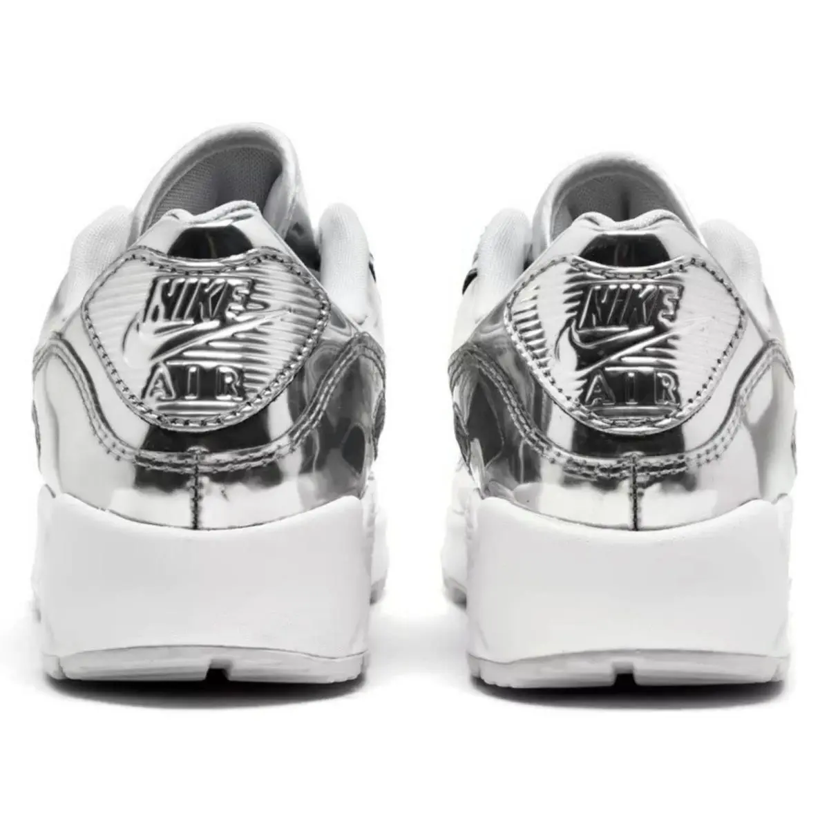 Nike shoes - Nike Air Max 90 - Air Max - Silver, Manufacturer: Chrome/Pure Platinum/White 4
