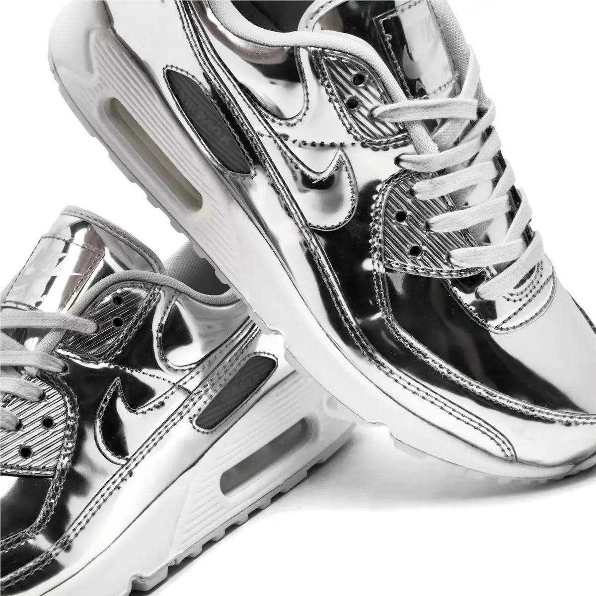 Nike shoes - Nike Air Max 90 - Air Max - Silver, Manufacturer: Chrome/Pure Platinum/White 0