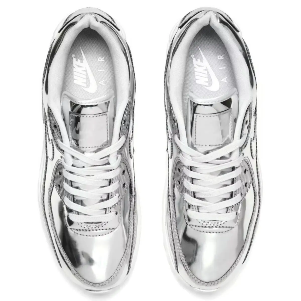 Nike shoes - Nike Air Max 90 - Air Max - Silver, Manufacturer: Chrome/Pure Platinum/White 26