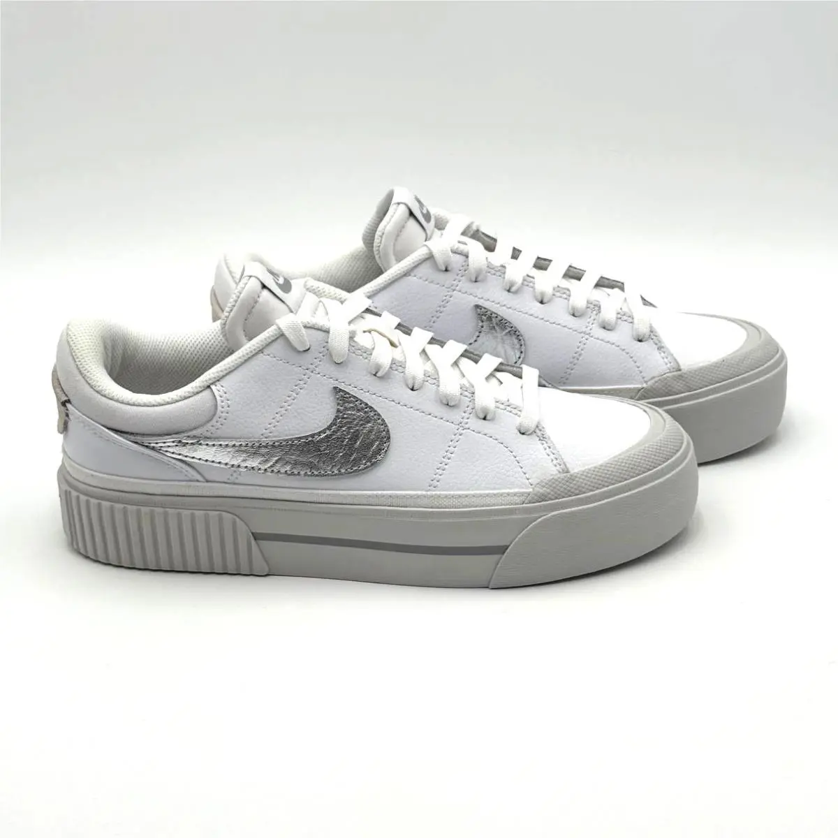 Nike shoes - Nike Court Legacy Lift - Court Legacy Lift - HQ2307-100 - White, Manufacturer: White / Metallic Silver 0