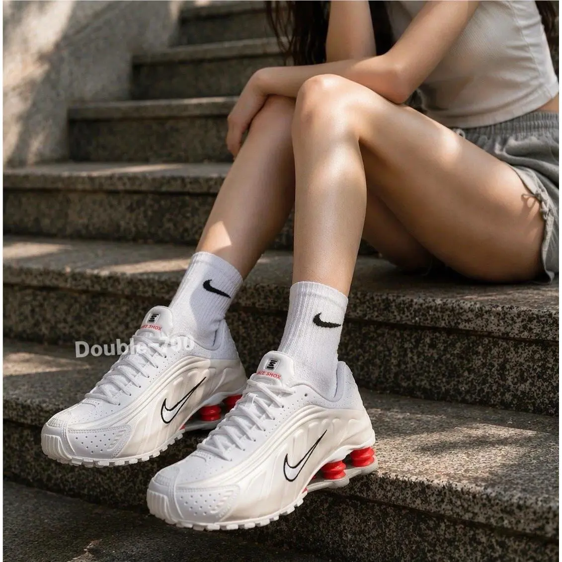 Nike shoes - Nike Shox R4 - Shox - CW2626-102 - White 0