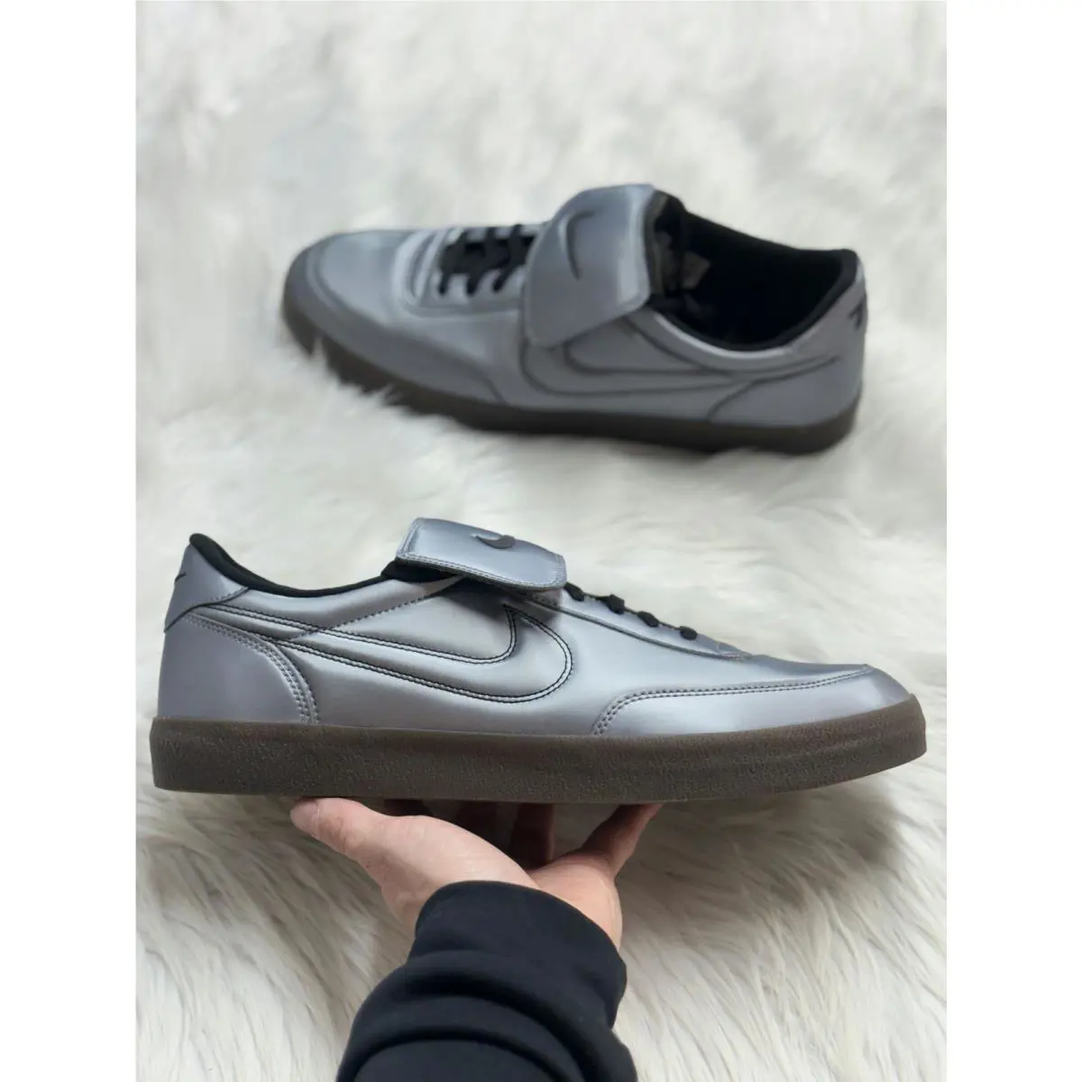 Nike shoes - Killshot 2 LTR PRM Tiempo Pack Metallic Cool Grey - IM4842-099 - Gray 7