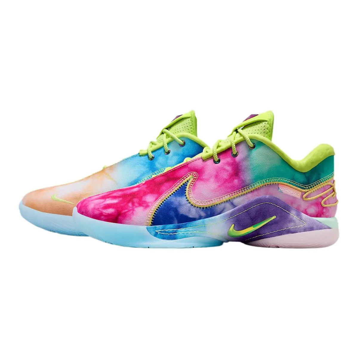 Nike Mens` Lebron Xxii What The Currency Basketball Shoes - Mint/lemon/blue - Mint Foam/Light Lemon Twist/Aquarius Blue/Cerise