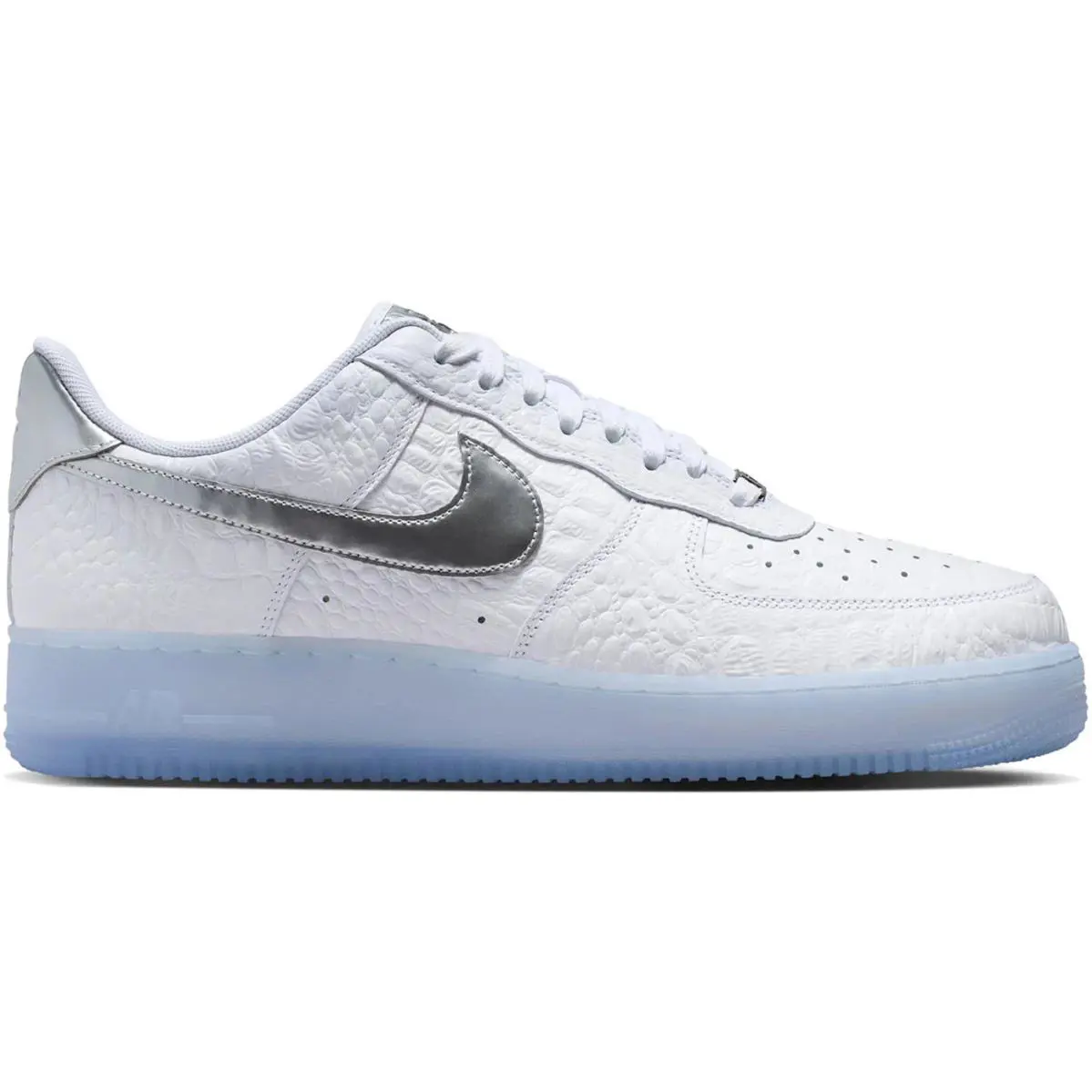 Nike Air Force 1 Low `07 Crocodile White Blue Tint - White/Black