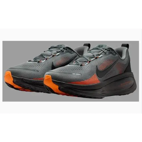 Nike Men`s Vomero 18 Shoes Athletic Sneakers Gray/black/orange Size 8-14 - Multicolor
