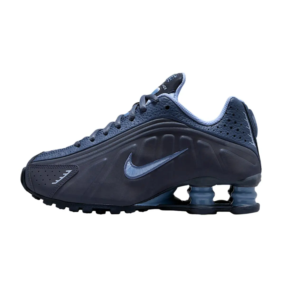 Nike Shox R4 IM6973-451 GS Kids Obsidian Diffused Blue Running Shoes LIQ313 - Blue