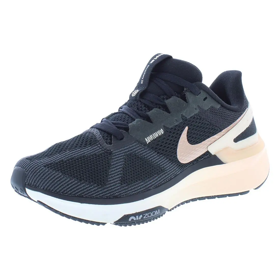 Nike Air Zoom Structure 25 Womens Shoes Size 6 Color: Black/metallic Red Bronze