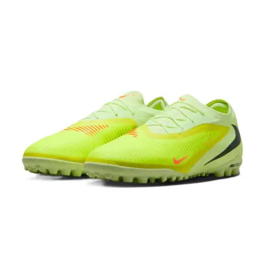 Nike Phantom 6 Low Pro Turf Football Shoe Limelight/ Hyper Crimson HJ4123-800 k - Limelight/ Hyper Crimson