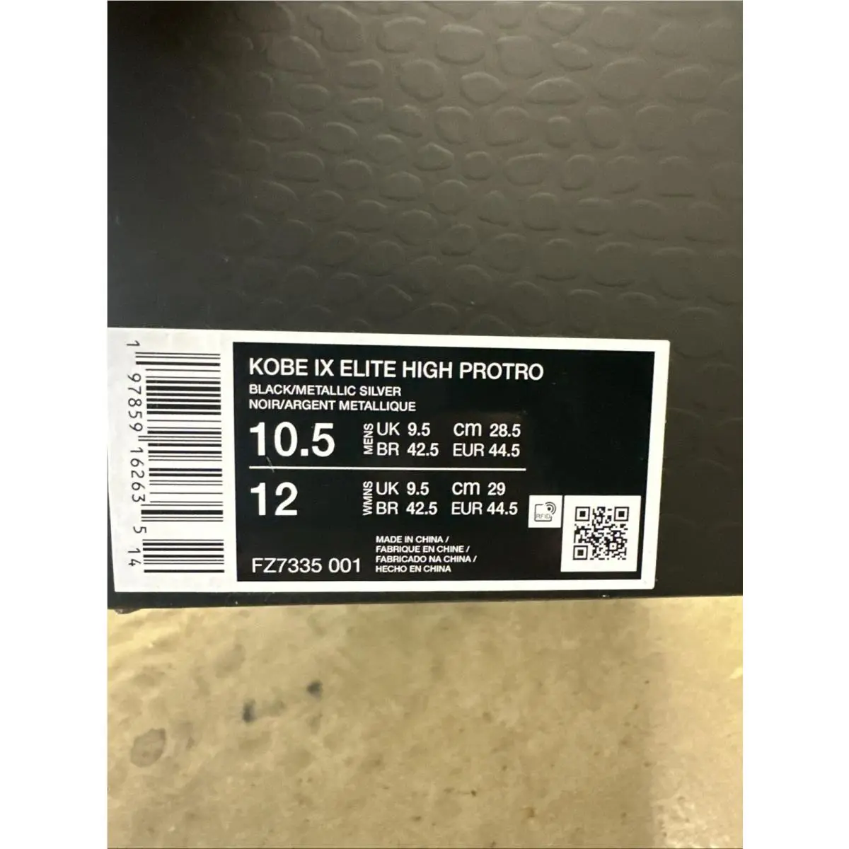 Nike shoes - Nike Kobe 9 Elite - Kobe Elite - FZ7335-001 - Black Metallic Silver 4