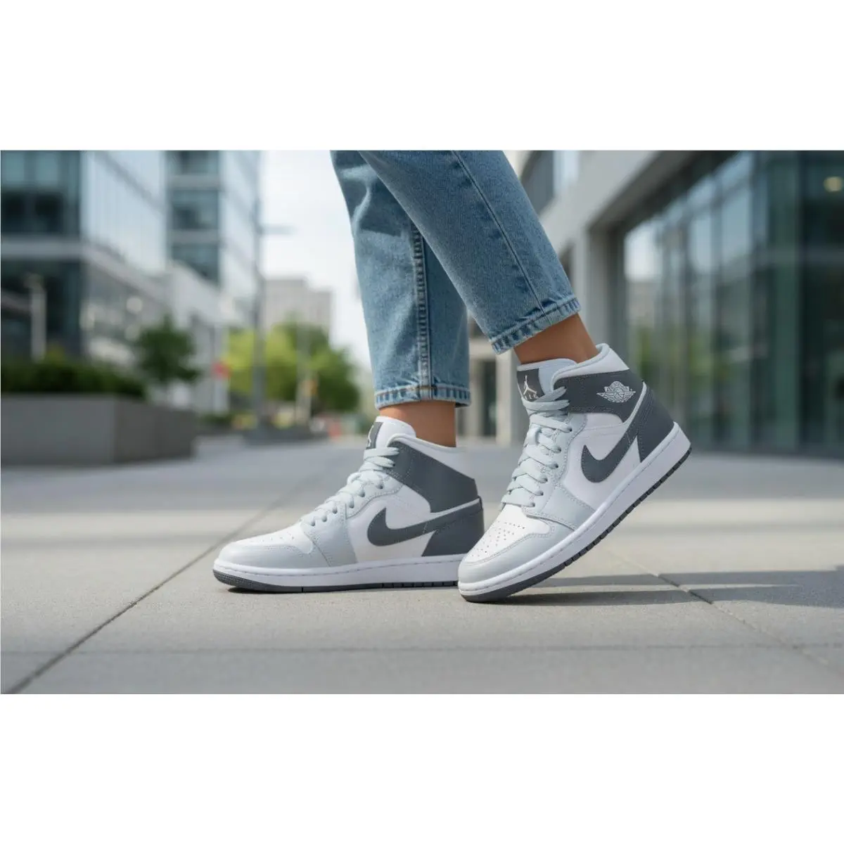 Nike shoes - Air Jordan 1 Mid - Air Mid - BQ6472-113 - White 6
