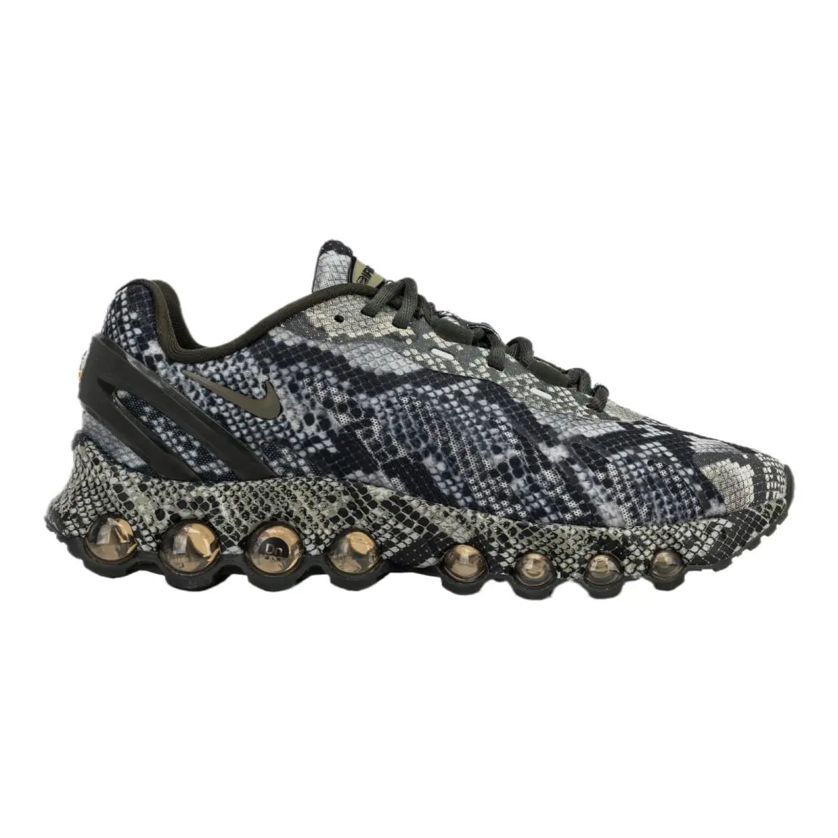 Nike Mens` Air Max DN8 Snakeskin Pack Sneakers - Cargo Khaki/black - Cargo Khaki/Black