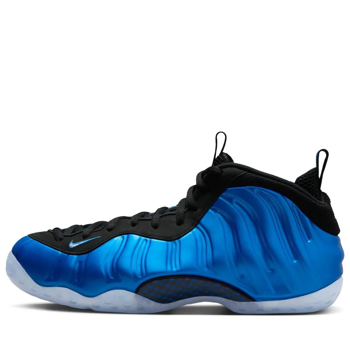 Nike Mens` Air Foamposite One Shoes - Dark Neon Royal/white/black - Dk Neon Royal/White-black