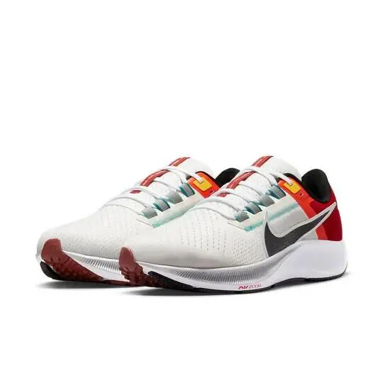 Nike Air Zoom Pegasus 38 DQ4499-101 Men`s 8.5 Sail Gym Red Running Shoes HAM297 - White