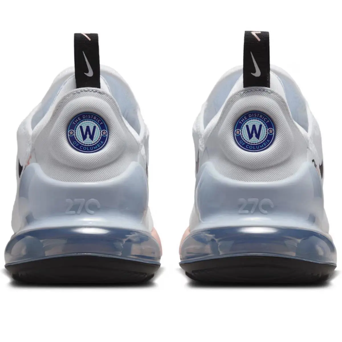 Nike shoes - Washington Nationals Nike Air Max 270 - HQ8002-100 - Baby Blue & Pink (UPC: 198480601746) 1