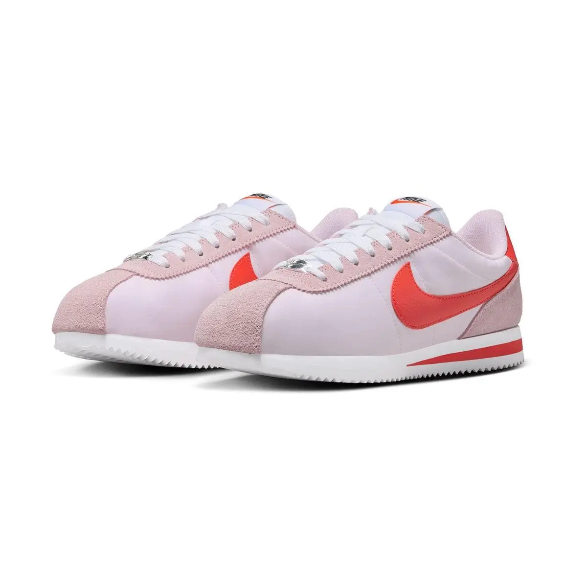 Womens Nike Cortez Textile Pink Foam/lt Crimson DZ2795-609-SIZE 8.5 - PINK FOAM/LT CRIMSON-WHITE-SAFETY ORANGE