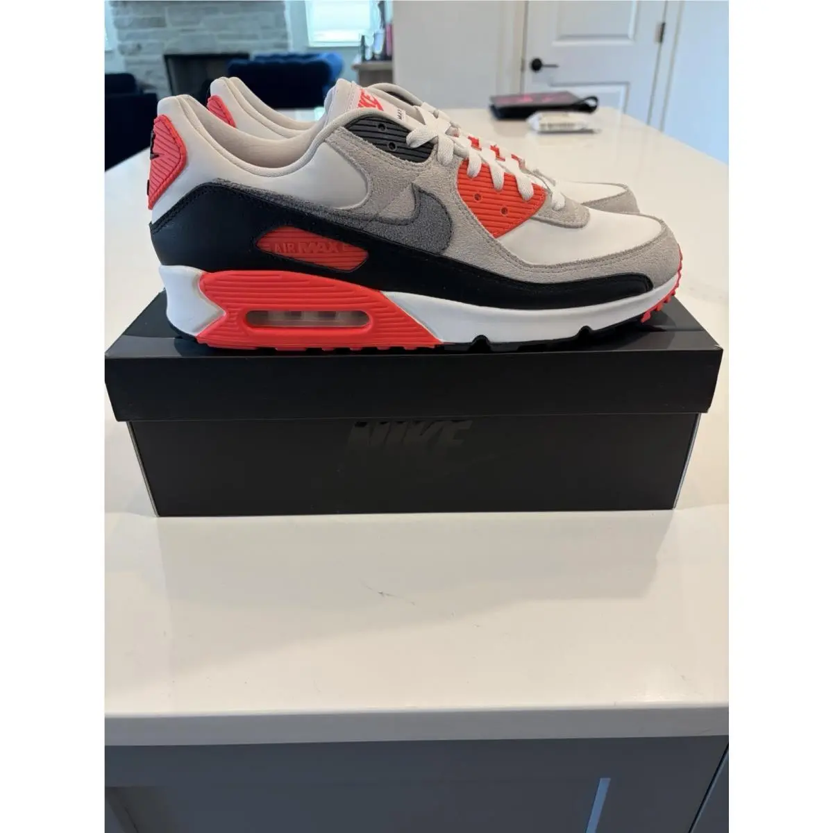 Size 13 - Nike Air Max 90 2026 Infrared 3M - White