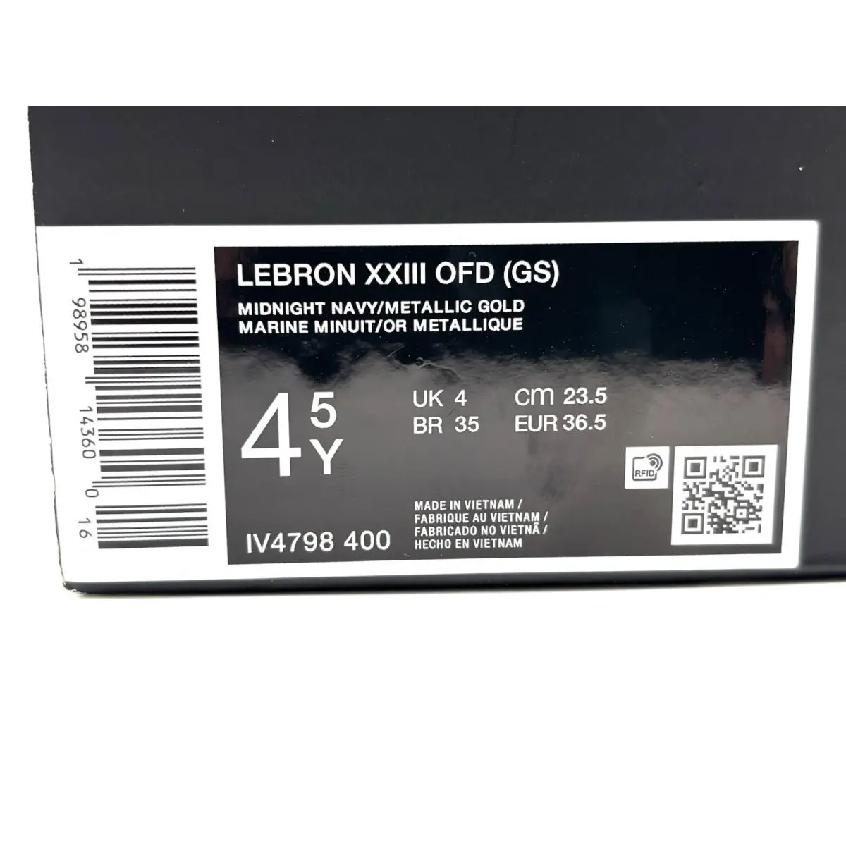 Nike shoes - Nike LeBron - LeBron - Iv4798-400 - Midnight Navy/Metallic Gold 10