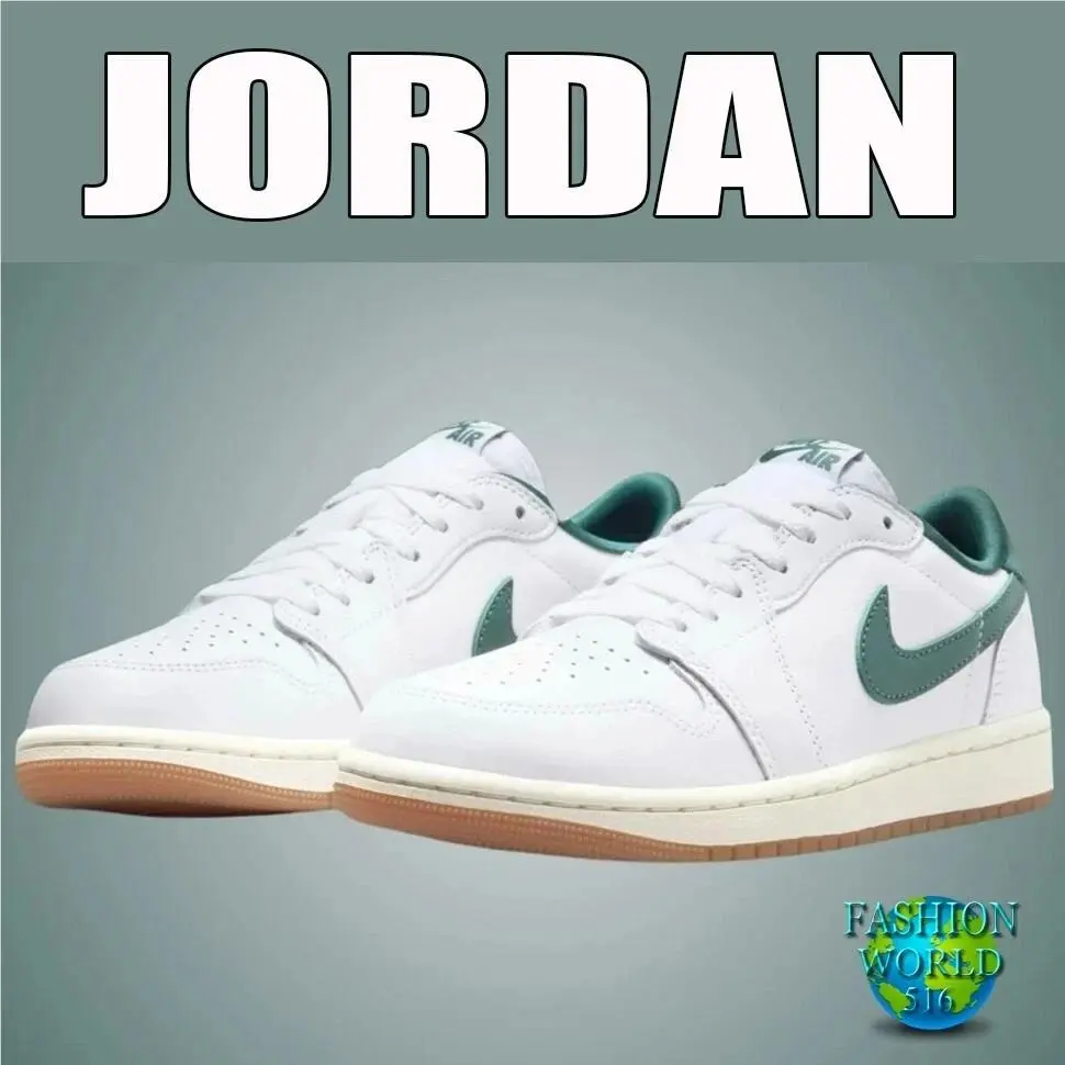 Nike Womens Air Jordan 1 Retro Low OG White Oxidized Green Size 7 CZ0775-133