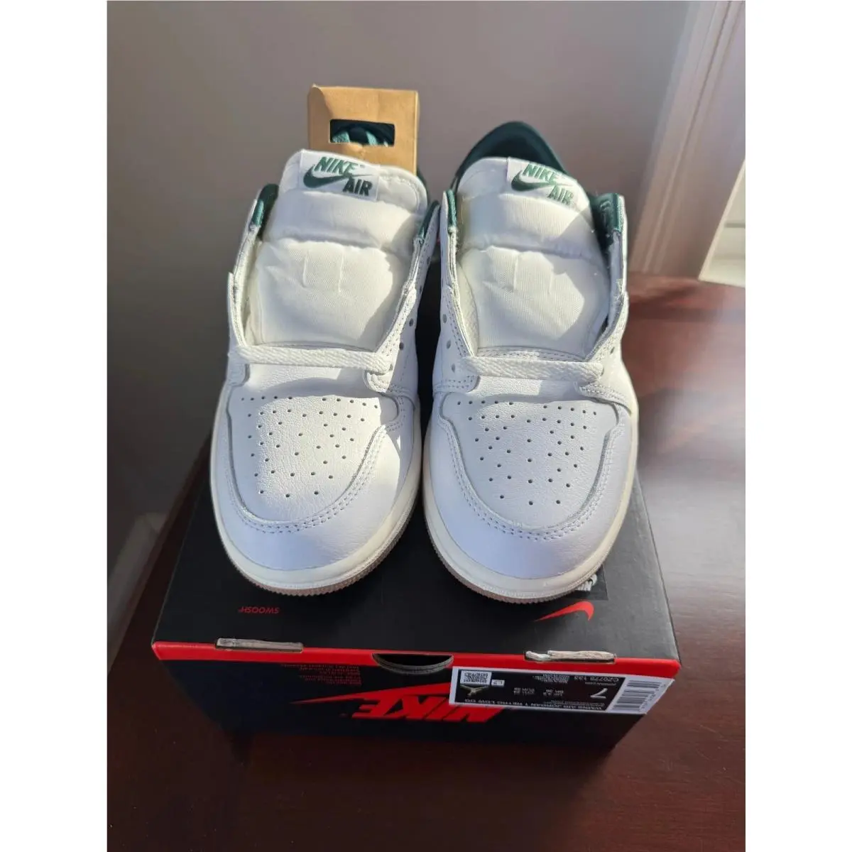 Nike shoes - Nike Air Jordan 1 - Air - CZ0775-133 - White Green Sail (UPC: 197597047089) 8