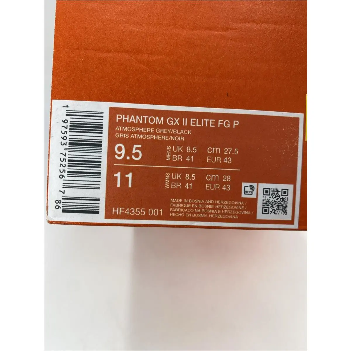 Nike shoes - Nike Phantom GX - Phantom - HF4355-001 - Atmosphere Grey/Black (UPC: 197593752567) 8