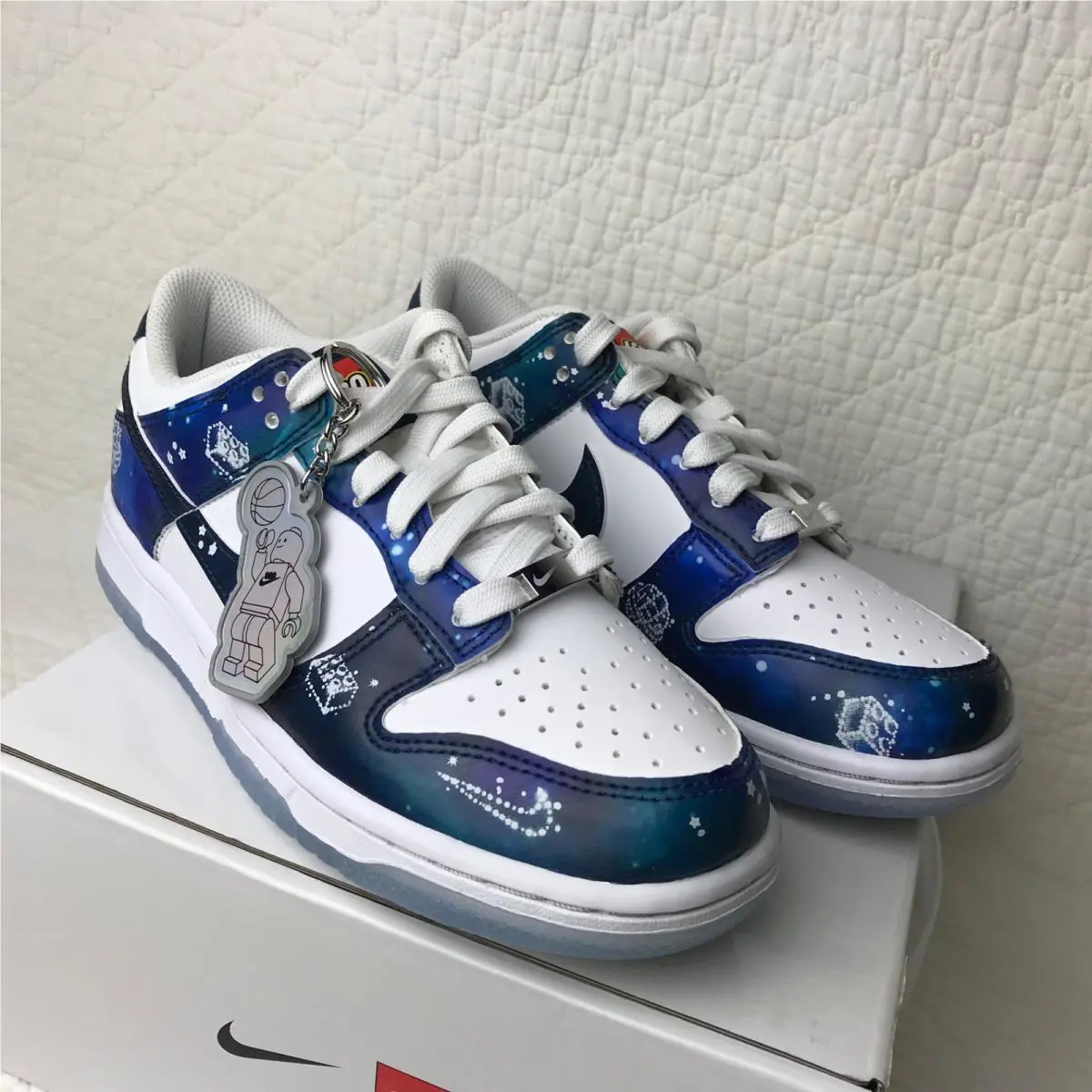 Nike shoes - Nike Dunk Low - Dunk Low - IM1448 100 - White/Multi Color-Brave Blue (UPC: 198487260571) 8
