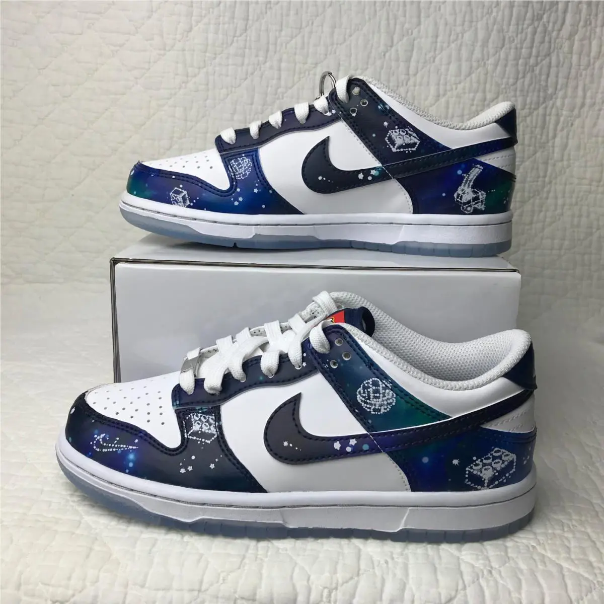 Nike shoes - Nike Dunk Low - Dunk Low - IM1448 100 - White/Multi Color-Brave Blue (UPC: 198487260571) 1