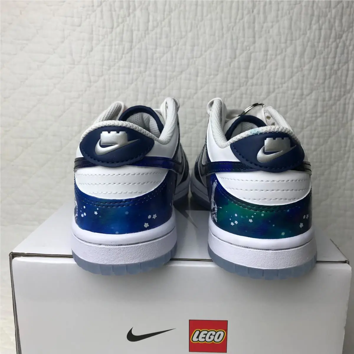 Nike shoes - Nike Dunk Low - Dunk Low - IM1448 100 - White/Multi Color-Brave Blue (UPC: 198487260571) 4