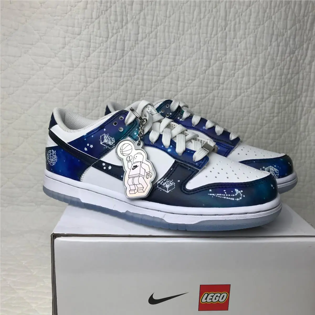Nike shoes - Nike Dunk Low - Dunk Low - IM1448 100 - White/Multi Color-Brave Blue (UPC: 198487260571) 7