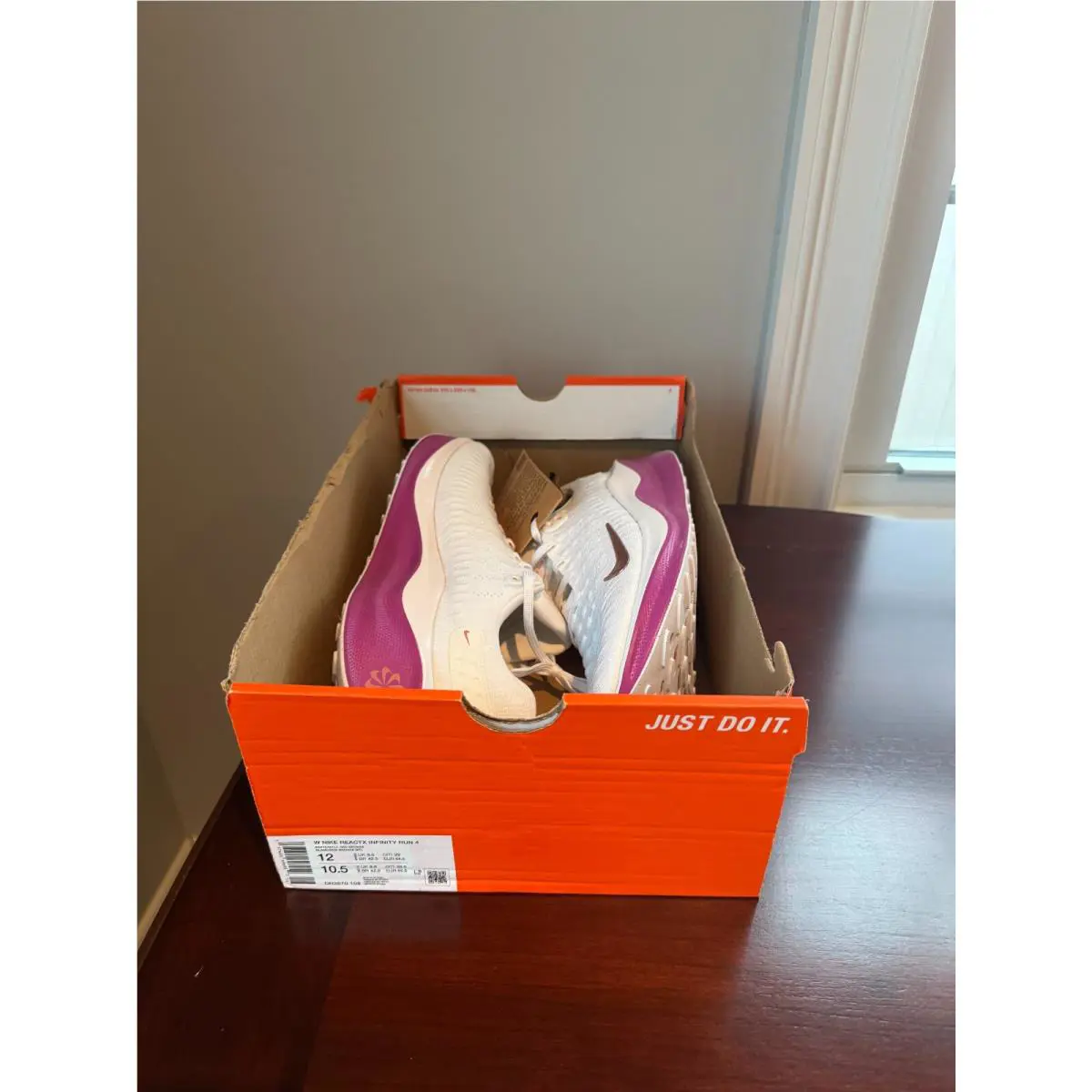 Nike shoes - Nike ReactX Infinity Run - ReactX Infinity Run - DR2670-108 - White Hot Fuchsia Metallic Bronze (UPC: 197600696952) 8
