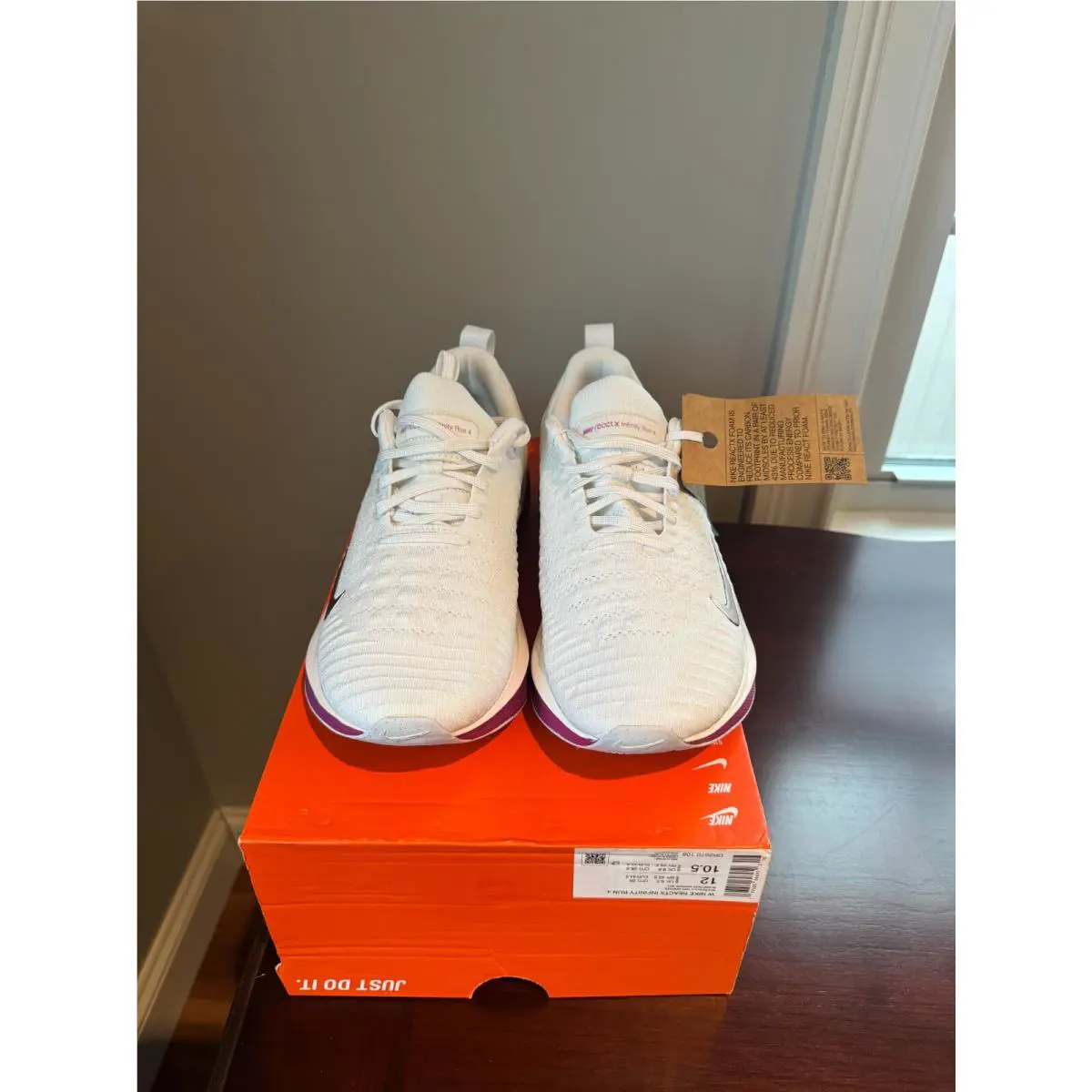 Nike shoes - Nike ReactX Infinity Run - ReactX Infinity Run - DR2670-108 - White Hot Fuchsia Metallic Bronze (UPC: 197600696952) 9