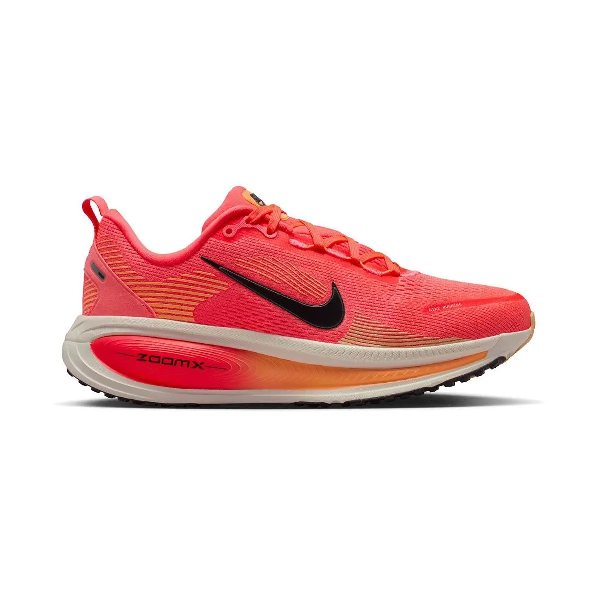Womens Nike Vomero 18 Road Running Shoes Hot Lava/black HM6804-803-SIZE 10 - HOT LAVA/BLACK-CHALK-ORANGE PULSE