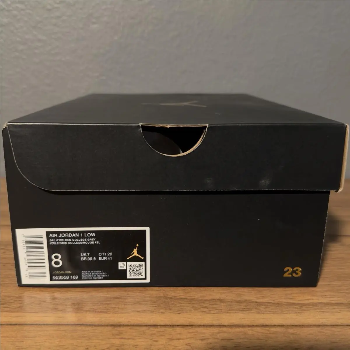 Nike shoes - Nike Air Jordan 1 Low - 553558-169 - Gray (UPC: 0198482164539) 4
