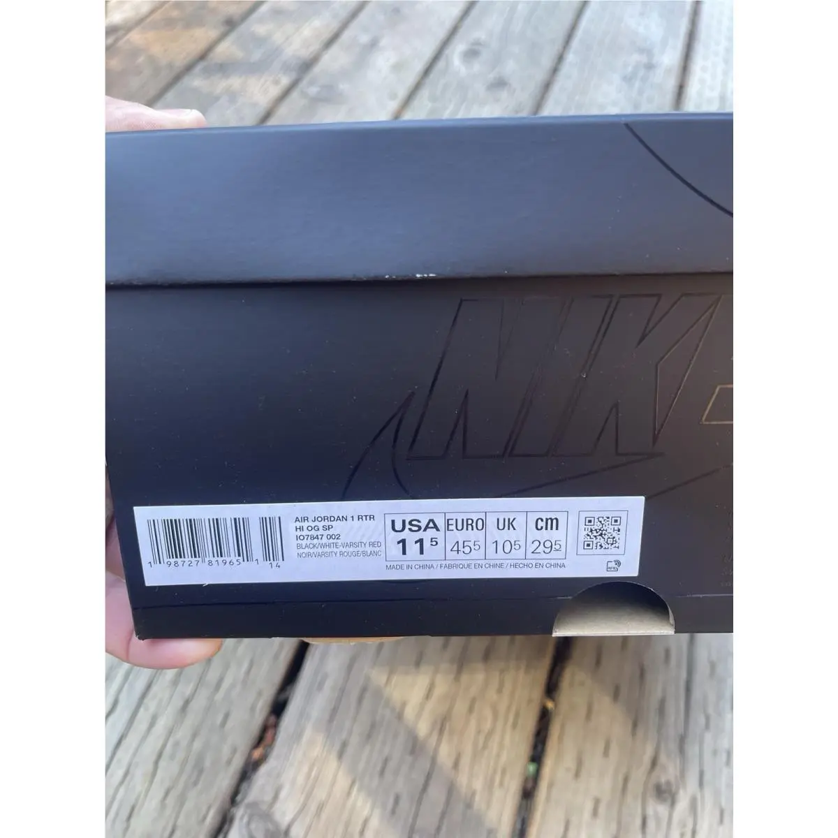 Nike shoes - Air Jordan 1 - Air - IO7847-002 - Multicolor (UPC: 0198727819651) 7