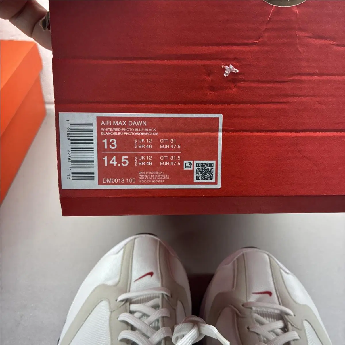 Nike shoes - Nike Air Max Dawn - Air Max Dawn - DM0013-100 - White Blue Red 4