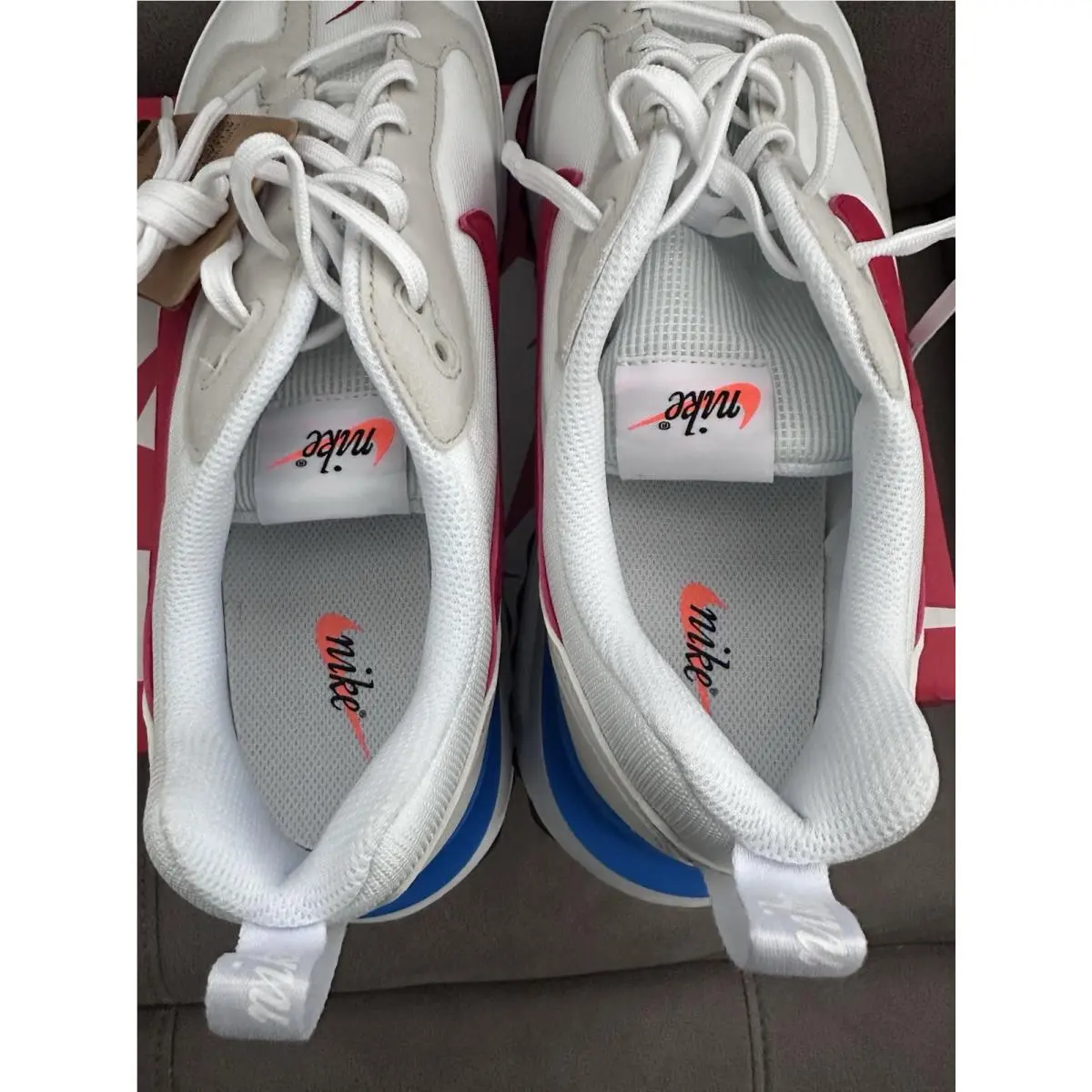 Nike shoes - Nike Air Max Dawn - Air Max Dawn - DM0013 100 - White/Red/Photo Blue 3