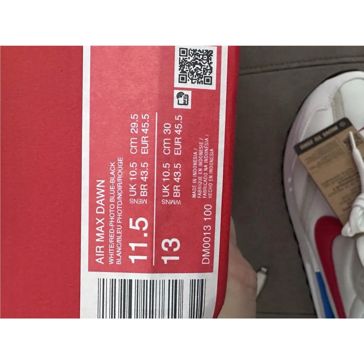 Nike shoes - Nike Air Max Dawn - Air Max Dawn - DM0013 100 - White/Red/Photo Blue 6
