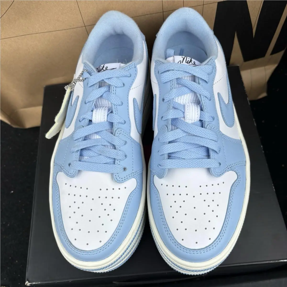 Nike shoes - Air Jordan 1 - Air - HV8288-402 - Psychic Blue/White-Sail-Psychic Blue 3