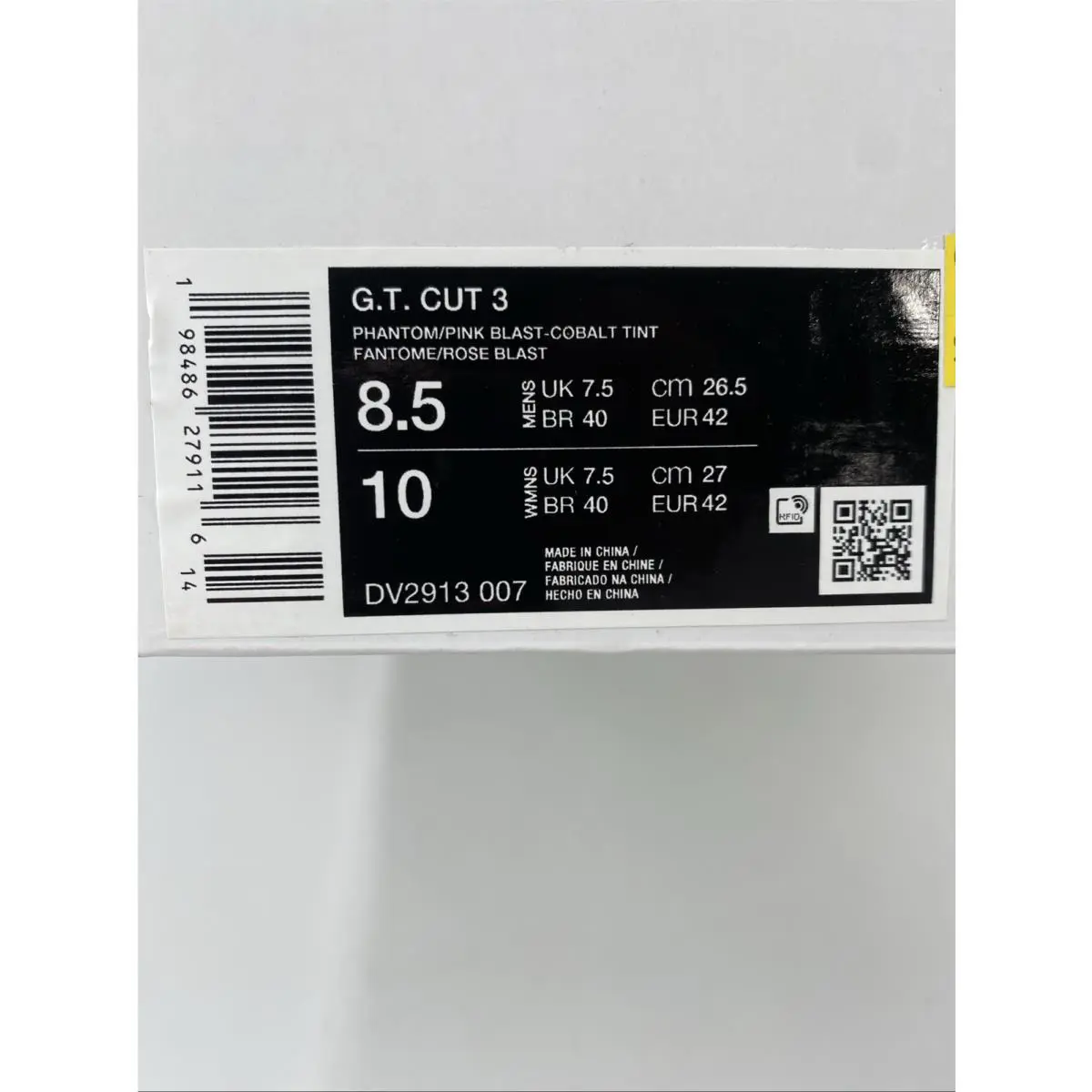 Nike shoes - Nike Phantom 3 - Phantom - DV2913 007 - Phantom/Pink Blast-Cobalt Tint (UPC: 198486279116) 8