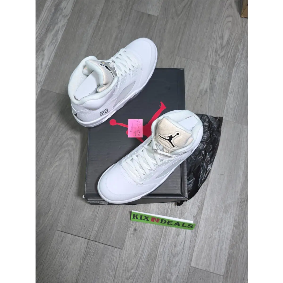Nike shoes - Air Jordan 5 - Air - 136027-130 - White (UPC: 0886549388805) 3