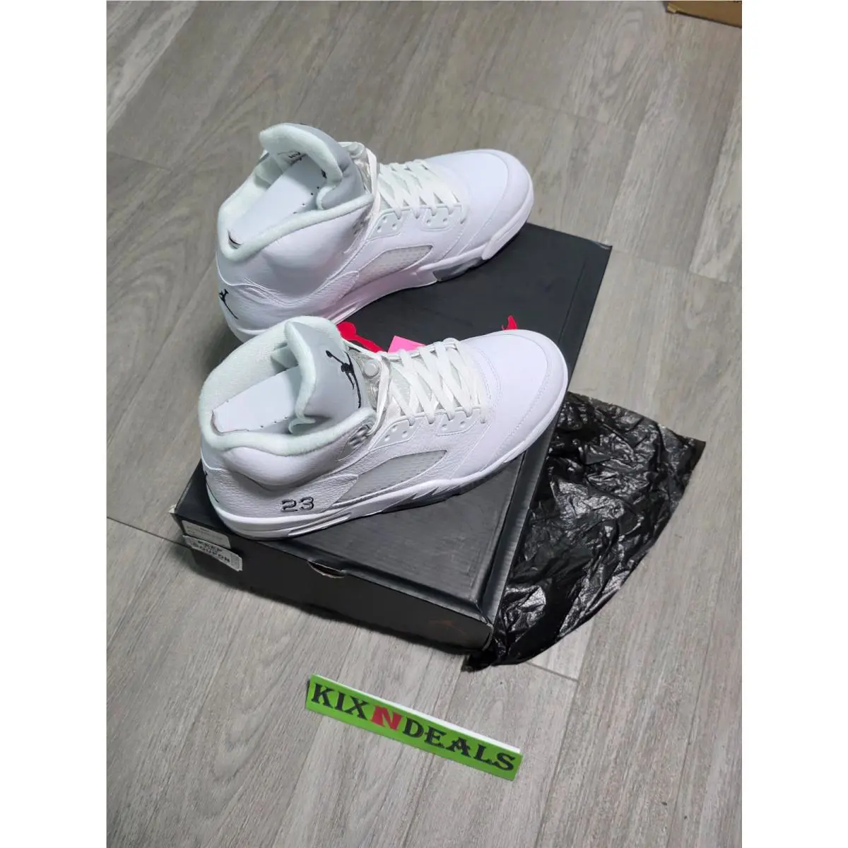 Nike shoes - Air Jordan 5 - Air - 136027-130 - White (UPC: 0886549388805) 6